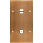 MODELEC - Façade Confidence Laiton Vieux Bronze Double Verticale U1 C1 à Vis