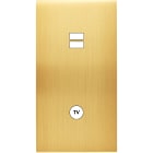 MODELEC - Façade Confidence Laiton Satine Double Verticale U1 C1