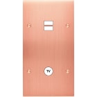 MODELEC - Façade Confidence Laiton Cuivre Satine Double Verticale U1 C1 à Vis