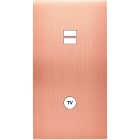 MODELEC - Façade Confidence Laiton Cuivre Satine Double Verticale U1 C1