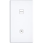 MODELEC - Façade Hitera Blanc Double Verticale U1 C1