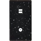 MODELEC - Façade Hitera Terrazzo Noir Double Verticale U1 C1