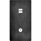 MODELEC - Façade "M" Acier Verni Double Verticale 1 Chargeur USB magnétique