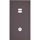 MODELEC - Façade Désir Anthracite Mat Double Verticale U1 C1