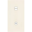MODELEC - Façade Désir Ivoire Mat Double Verticale U1 C1