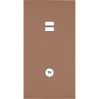MODELEC - Façade Désir Moka Mat Double Verticale U1 C1