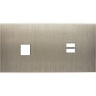 MODELEC - Façade Confidence Laiton Acier Brosse Double Horizontale M1 U1