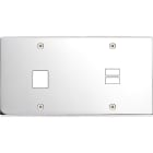 MODELEC - Façade Confidence Laiton Chrome Double Horizontale M1 U1 à Vis