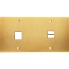 MODELEC - Façade Confidence Laiton Satine Double Horizontale M1 U1 à Vis