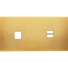 MODELEC - Façade Confidence Laiton Satine Double Horizontale M1 U1