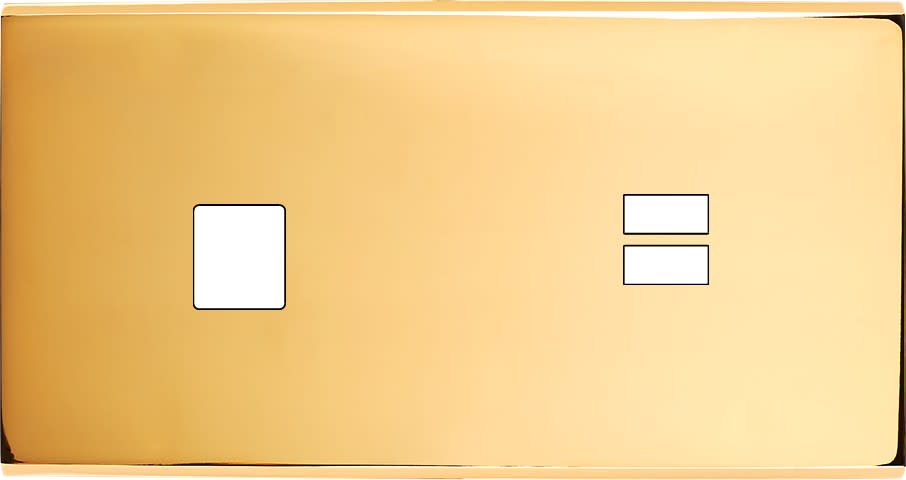 MODELEC - Façade Confidence Laiton Or Miroir Double Horizontale M1 U1