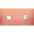 MODELEC - Façade Confidence Laiton Cuivre Satine Double Horizontale M1 U1