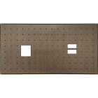 MODELEC - Façade Empreintes POINT Vieux Bronze Double Horizontale 1 Média Chargeur USB