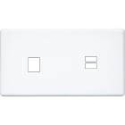 MODELEC - Façade Hitera Blanc Double Horizontale M1 U1