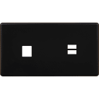 MODELEC - Façade Hitera Noir Double Horizontale M1 U1