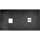 MODELEC - Façade "M" Acier Verni Double Horizontale 1 Media 1 Chargeur USB magnétique