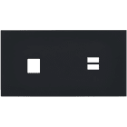 MODELEC - Façade Désir Noir Mat Double Horizontale M1 U1