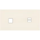 MODELEC - Façade Désir Ivoire Mat Double Horizontale M1 U1