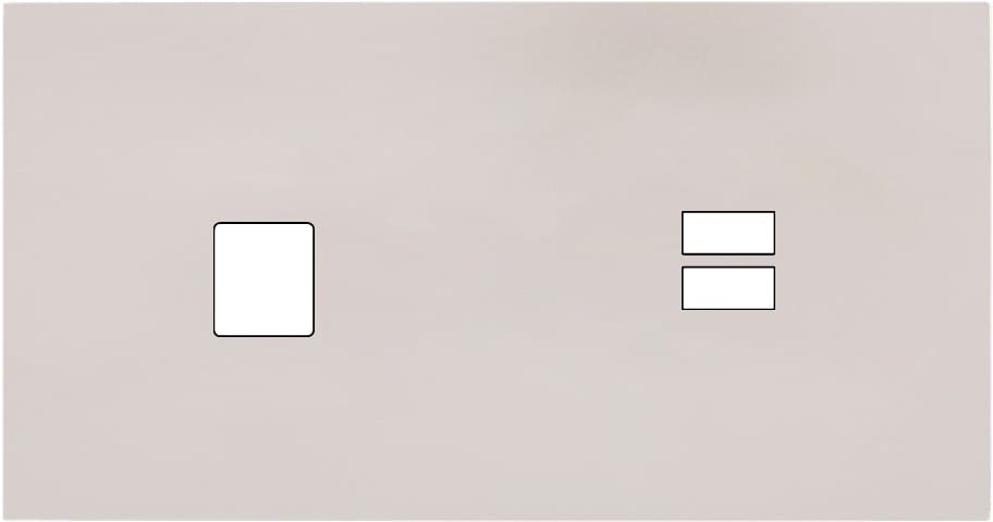 MODELEC - Façade Désir Gris Perle Mat Double Horizontale M1 U1