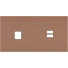 MODELEC - Façade Désir Moka Mat Double Horizontale M1 U1