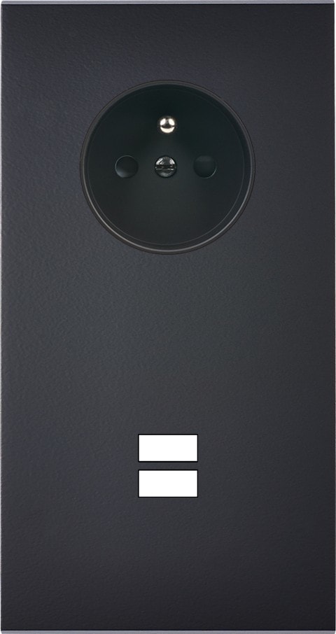 MODELEC - Façade Confidence Laiton Noir Mat Double Verticale PC U1