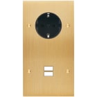 MODELEC - Façade Confidence Laiton Brosse Double Verticale PCK U1 à Vis
