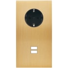 MODELEC - Façade Confidence Laiton Brosse Double Verticale PCK U1