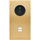 MODELEC - Façade Confidence Laiton Brosse Double Verticale PC U1