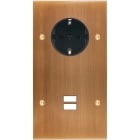MODELEC - Façade Confidence Laiton Vieux Bronze Double Verticale PCK U1 à Vis