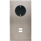 MODELEC - Façade Confidence Laiton Nickel Satine Double Verticale PCK U1