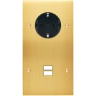 MODELEC - Façade Confidence Laiton Satine Double Verticale PCK U1 à Vis