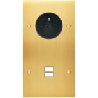 MODELEC - Façade Confidence Laiton Satine Double Verticale PC U1 à Vis