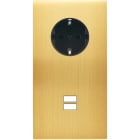 MODELEC - Façade Confidence Laiton Satine Double Verticale PCK U1