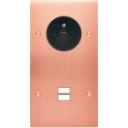 MODELEC - Façade Confidence Laiton Cuivre Satine Double Verticale PC U1 à Vis