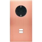 MODELEC - Façade Confidence Laiton Cuivre Satine Double Verticale PCK U1