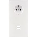 MODELEC - Façade Confidence Laiton Blanc Email Double Verticale PCK U1