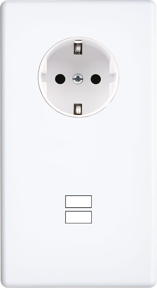 MODELEC - Façade Hitera Blanc Soft Touch Double Verticale PCK U1