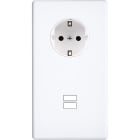 MODELEC - Façade Hitera Blanc Soft Touch Double Verticale PCK U1