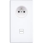MODELEC - Façade Hitera Blanc Double Verticale PC U1
