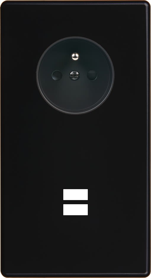 MODELEC - Façade Hitera Noir Double Verticale PC U1