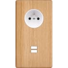 MODELEC - Façade Hitera Chene Clair Double Verticale PC U1