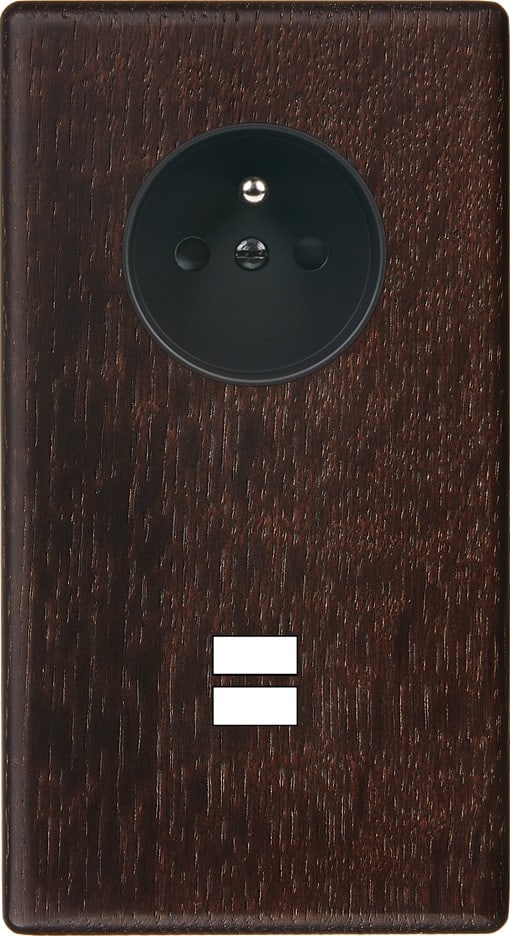 MODELEC - Façade Hitera Chene Fonce Double Verticale PC U1