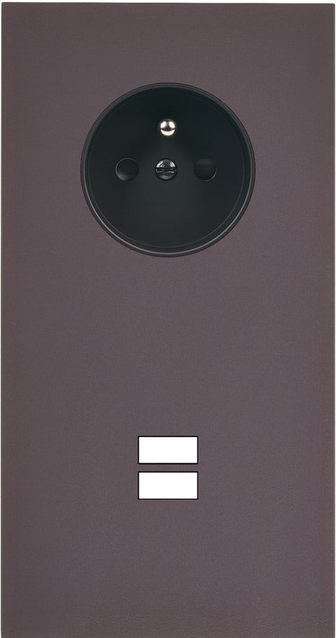 MODELEC - Façade Désir Anthracite Mat Double Verticale PC U1