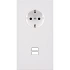 MODELEC - Façade Désir Blanc Mat Double Verticale PCK U1