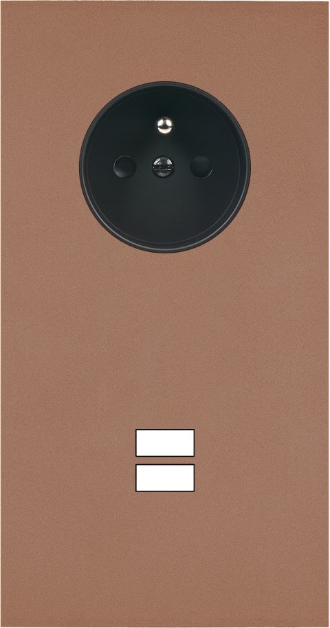 MODELEC - Façade Désir Moka Mat Double Verticale PC U1