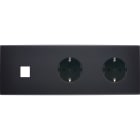 MODELEC - Façade Confidence Laiton Noir Mat Triple Horizontale M1 PCK Pck