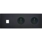 MODELEC - Façade Confidence Laiton Noir Mat Triple Horizontale M1 PC Pc