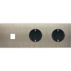 MODELEC - Façade Confidence Laiton Acier Brosse Triple Horizontale M1 PCK Pck