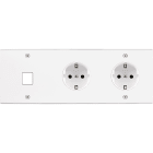 MODELEC - Façade Confidence Laiton Blanc Mat Triple Horizontale M1 PCK Pck Vis