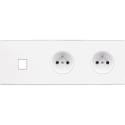 MODELEC - Façade Confidence Laiton Blanc Mat Triple Horizontale M1 PC Pc
